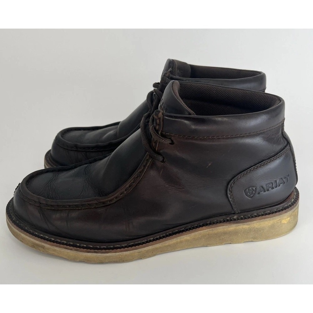Ariat‎ Recon Country Mens Size 9.5D Brown Leather Oil Slip Resistant Ankle Boots